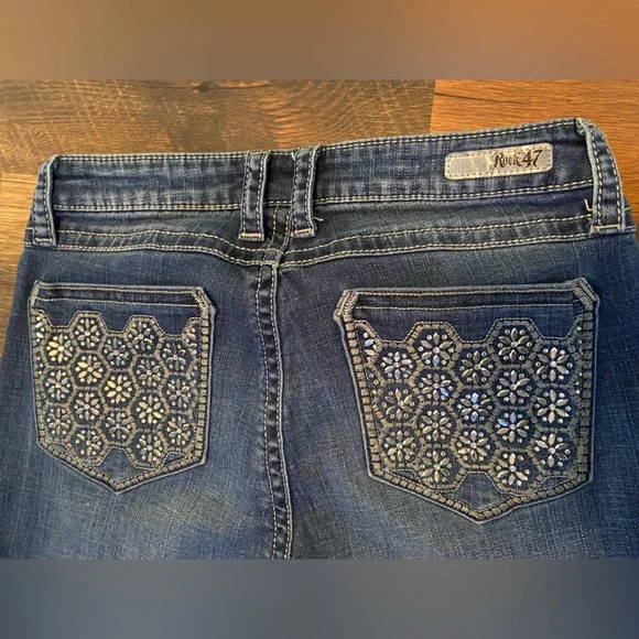 Rock 47 by Wrangler Women's Low Rise Jeans 32x30 - Picture 3 of 4